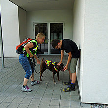 Mantrailübung Mittelschule Oberau